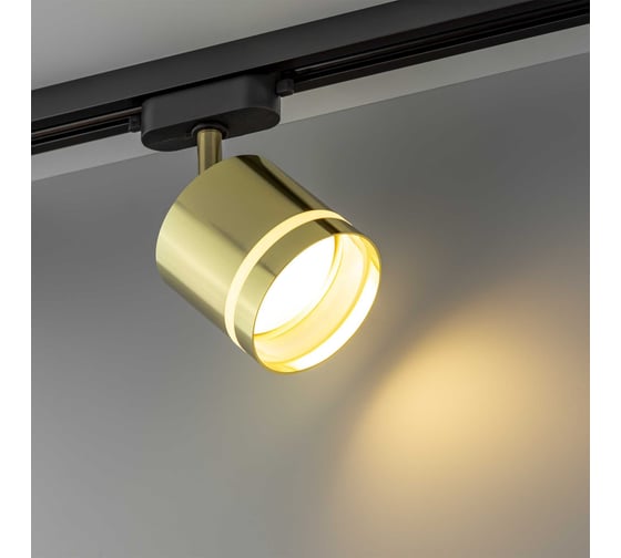 Трековый поворотный светильник RITTER Artline цилиндр 85x80mm GX53 230В алюминий/пластик золото 59868 2
