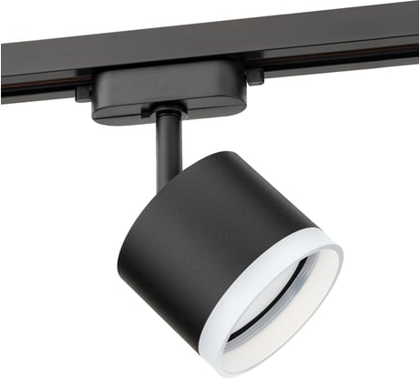 Трековый светильник RITTER Artline поворотный цилиндр 85x70mm GX53 230В алюминий/пластик 4м2 черный 59862 0