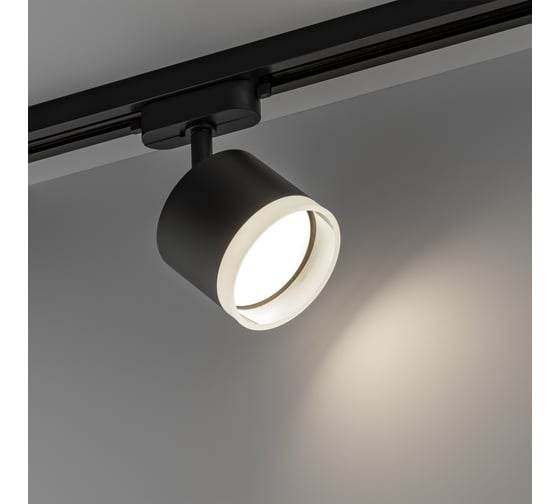 Трековый светильник RITTER Artline поворотный цилиндр 85x70mm GX53 230В алюминий/пластик 4м2 черный 59862 0