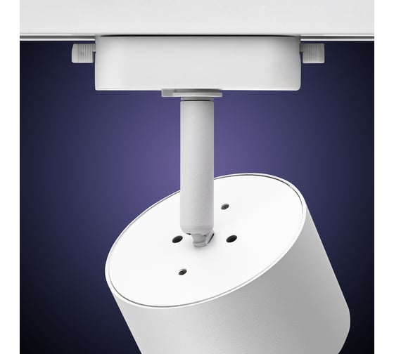 Трековый поворотный светильник RITTER Artline цилиндр 85x55mm GX53 230В алюминий 4м2 белый 59857 6