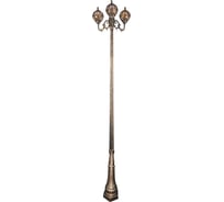 Садово-парковый светильник  FERON 3*100W 230V E27 черное золото, IP44, PL3810 48224