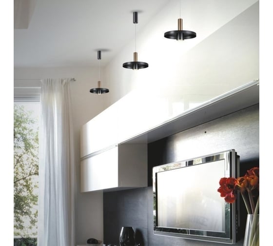 Светодиодный светильник NOVOTECH, провод 2м LED 15W ALBA 358 358984