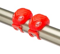 Фонари STELS JY-267-18 декоративные, передний с 2 белыми, задний с 2 красными светодиодами, красные LU081237