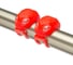 Фонари STELS JY-267-18 декоративные, передний с 2 белыми, задний с 2 красными светодиодами, красные LU081237 1