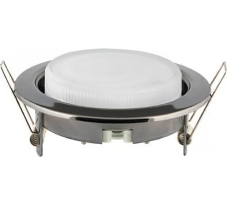 Металлический встраиваемый светильник, черный хром Camelion FM1-GX53-BC 11391