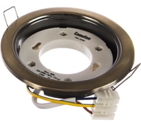 Металлический встраиваемый светильник, медь Camelion FM1-GX53-BS 11390