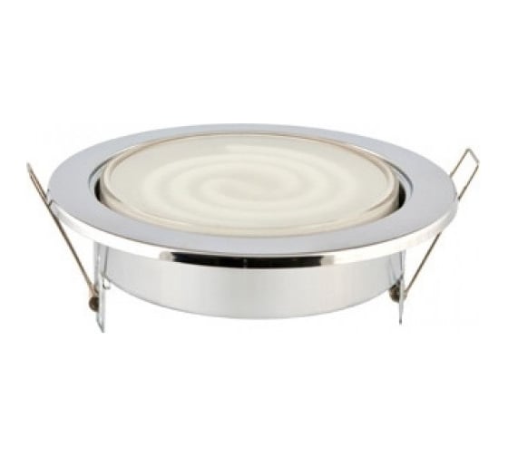 Металлический встраиваемый светильник, серебро Camelion FM1-GX70-S 11394 1