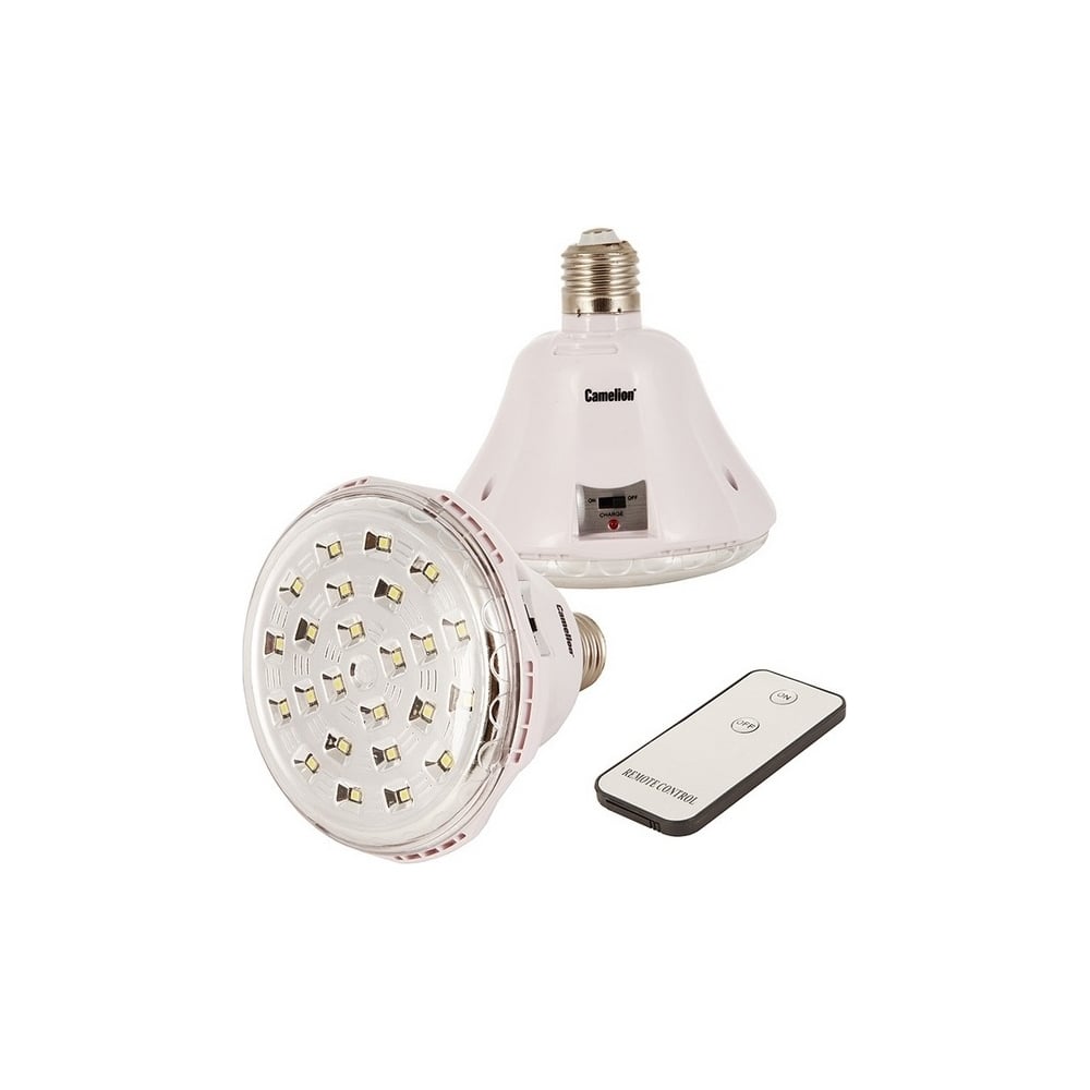 Аккумуляторный светильник с патроном и пультом Camelion LA-110 24 LED,  AC/DC, 220В 11831