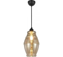 Декоративный светильник на подвесе HOROZ ELECTRIC ELEMENT-1, янтарный, E27, 1M, стекло, 021-015-0001 HRZ33003022