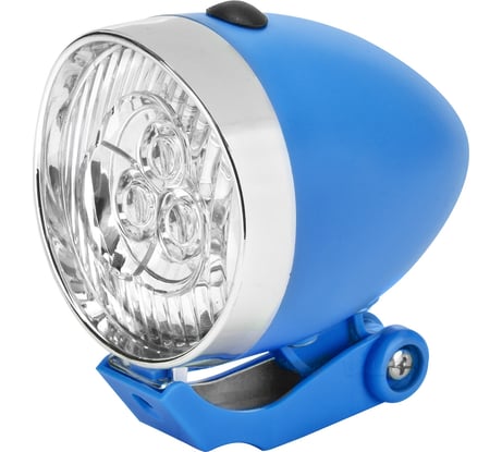 Передний фонарь STELS JY-592 3 светодиода серебристо-синий LU090439