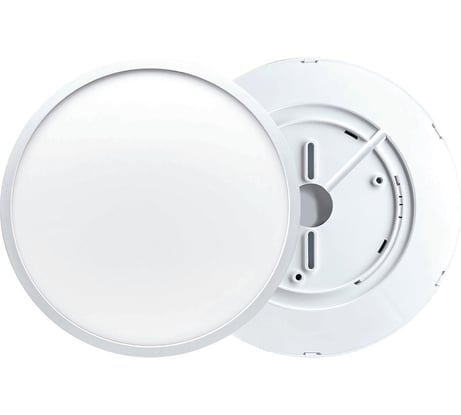 Светодиодный накладной светильник Apeyron spin, 24Вт, 2400Лм, 4000К, ip40, ø230x25, круг, белый, комплект/ 18-125