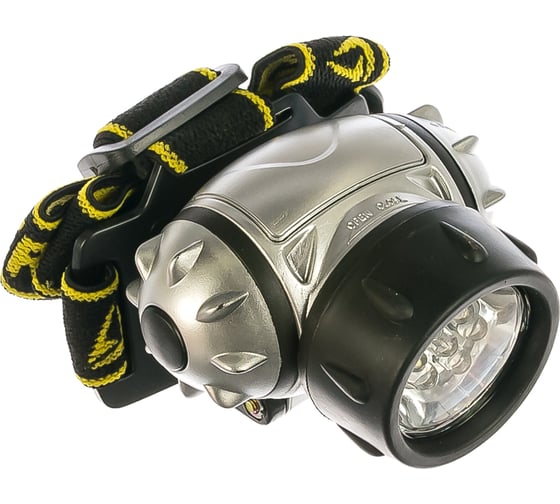 Налобный светодиодный фонарь STAYER STANDARD 7LED, 3 режима, 3ААА 56572