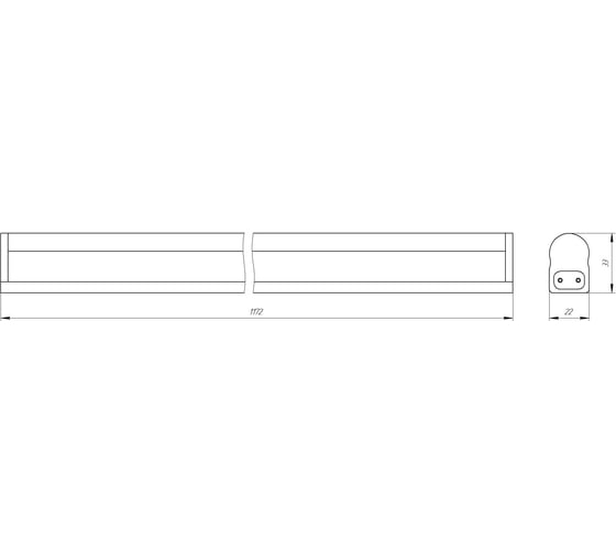 Линейный светильник ЭРА LLED-01-16W-4000-W Б0017428