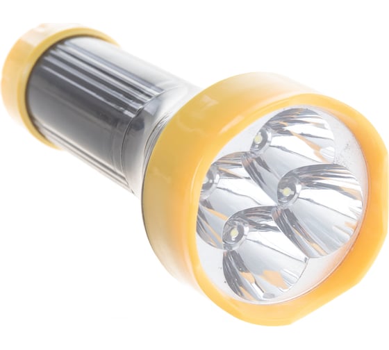 Фонарь Ultraflash 5002-ТН черный, 4LED, 1 режим, 3XR03 11785