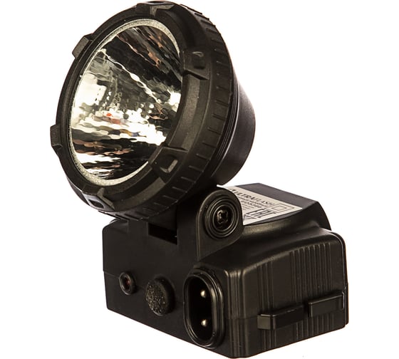 Налобный аккумуляторный фонарь 220В, черный, 0.5Вт LED, 2 режима Ultraflash LED5366 11649