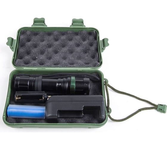 Аккумуляторный фонарь Ultraflash E142 220В, черный, CREE 3Вт, фокус, 3 режима, 18650 12187