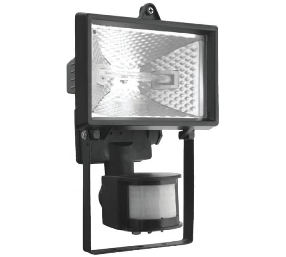Галогенный прожектор Navigator 94 609 NFL-SH1-150-R7s/BL ИО 150вт черный с датчиком движения 94609