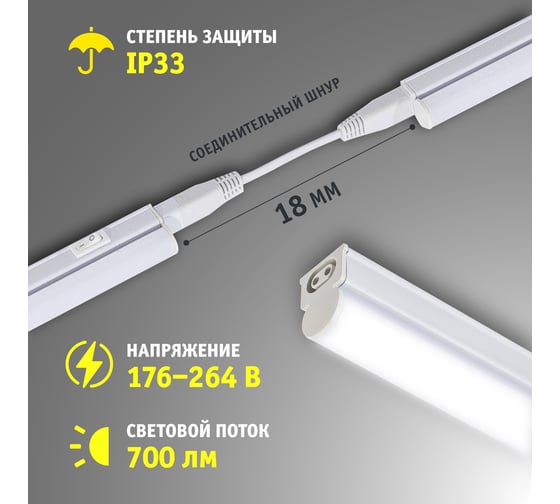 Светодиодный светильник Navigator 94 590 NEL-P-7-4K-LED 94590