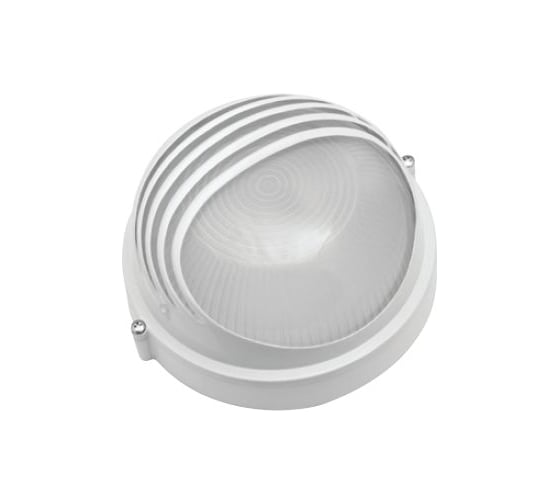 Влагозащищенный светильник Navigator 94 817 NBL-R3-60-E27/WH НПБ 1307 белый круг с ресничками 60Вт IP54 94817