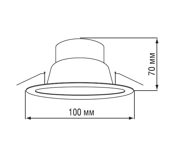 Светодиодный светильник Navigator 94 835 NDL-P1-6W-840-GD-LED аналог R63 60Вт 4607136948358 256463