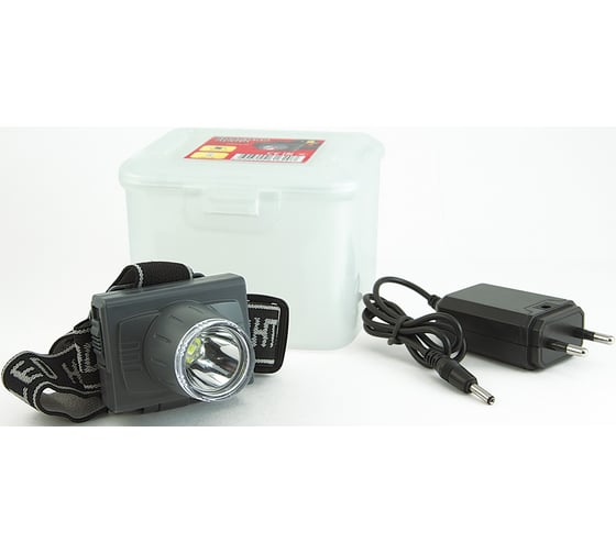 Налобный фонарь, 2W LED, Li-Ion аккум., 220В КРАСНАЯ ЦЕНА H-360 4606400616207