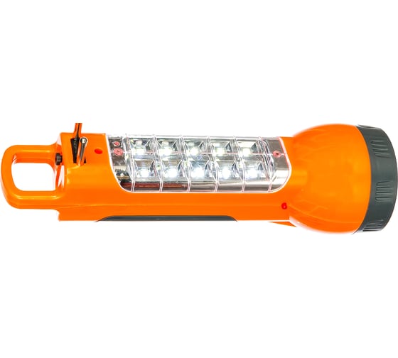 Аккумуляторный фонарь, 2 режима 1W/10SMD, вилка 220В КРАСНАЯ ЦЕНА 110 4606400615958