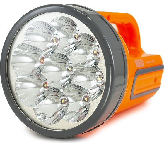 Аккумуляторный фонарь КРАСНАЯ ЦЕНА 5388 9 LED, 2 режима 5/9, вилка 220В 4606400606918