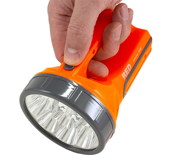 Аккумуляторный фонарь КРАСНАЯ ЦЕНА 5388 9 LED, 2 режима 5/9, вилка 220В 4606400606918