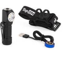 Г-образный налобный фонарь TopOn CREE XPG LED 3 Вт 350 лм 3.7 В 700 мАч магнитное крепление, IP54 TOP-MX03HLL