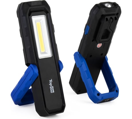 Аккумуляторный фонарь TopOn LED 4 Вт 420 лм 3.7 B 4.4 Ач 16.3 Втч дополнительный фонарь, магнитное крепление, крючок, клипса TOP-MX04