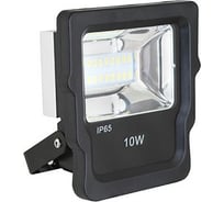 Пластиковый прожектор, черный, LED SMD, 10 Вт, 230В, 4200К Camelion LFL-6010-NW С02 12087