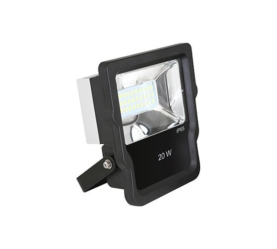 Пластиковый прожектор, черный, LED SMD, 20 Вт, 230В, 4200К Camelion LFL-6020-NW С02 12088