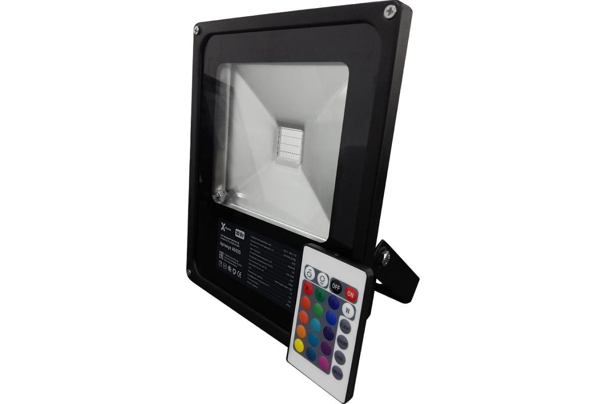 Светодиодный прожектор X-flash XF-FLS-RGB-В-30W 46935 - выгодная цена ...