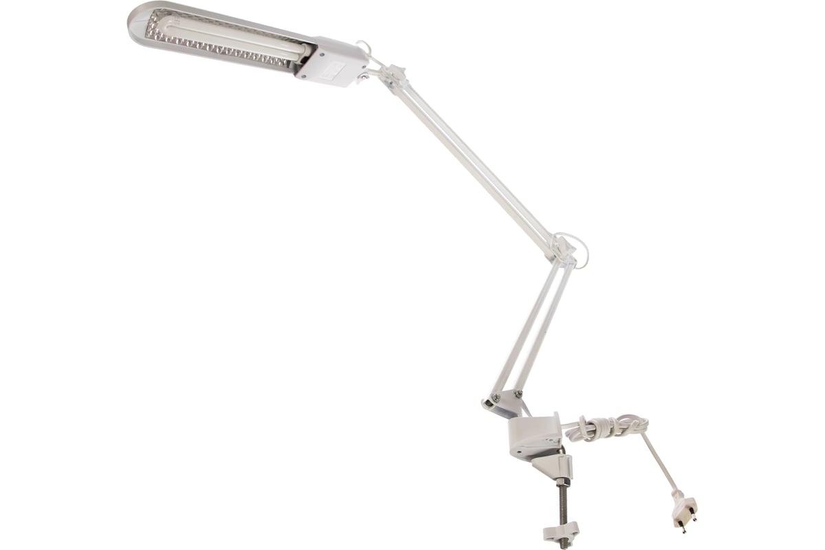 Светильник, белый Трансвит Дельта (на струбцине, с ЭПРА) 11Вт, КЛЛ, 2G7 ...