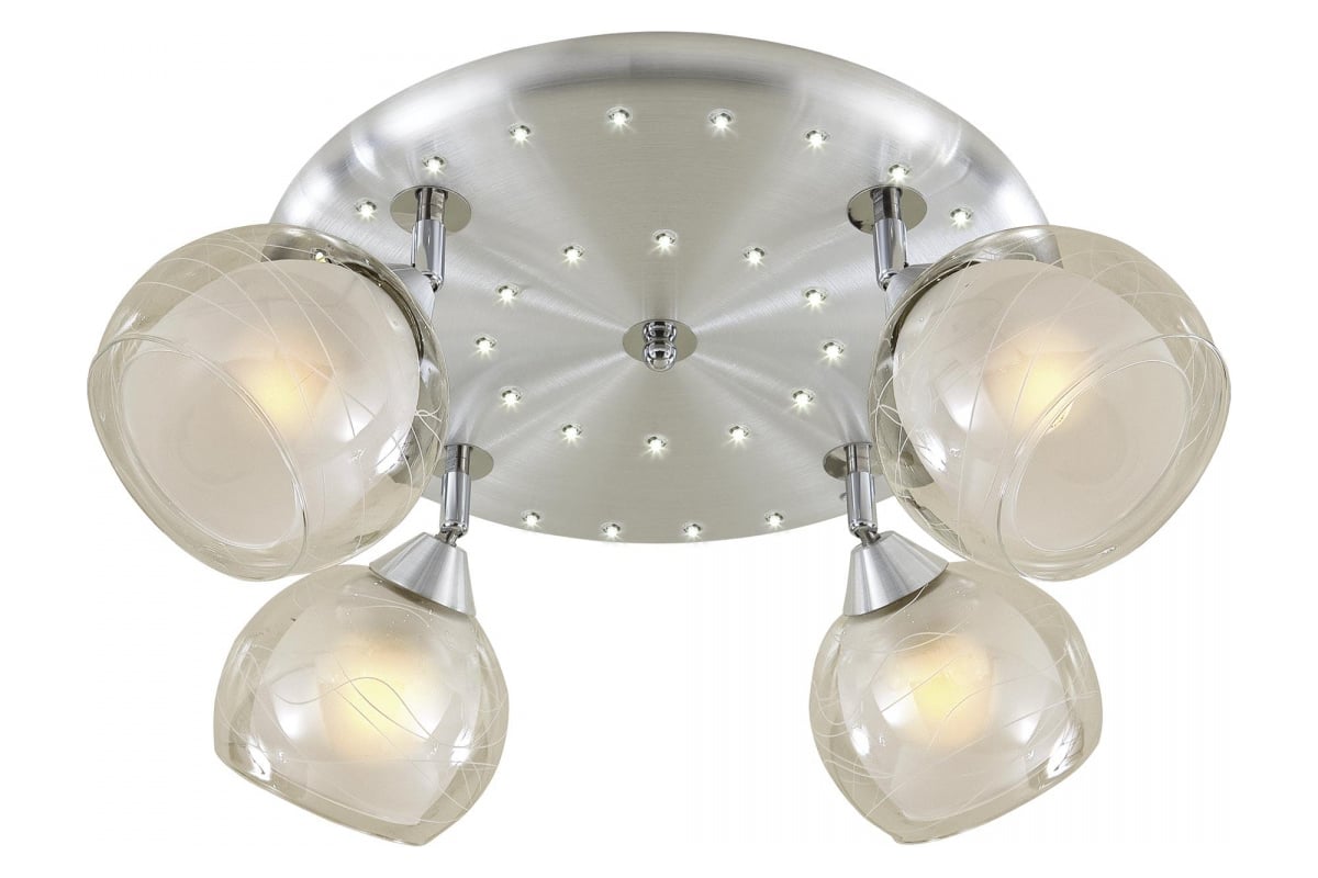 Люстра Citilux Самба с поворотными плафонами Алюминий Хром CL158142 ...
