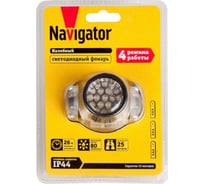 Светодиодный налобный фонарь BAKU 19 LED пластик NPT-H05-3AAA (4 режима работы) (без батареек) 850122