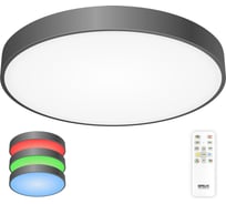 Светильник с пультом Citilux Купер LED RGB Чёрный CL724105G1