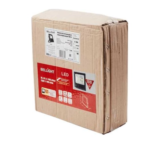Прожектор BELLIGHT BL-LFL-2-100 slim/СДО 2-100 slim, 6500К 8000Lm 220В 22100650