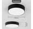 Потолочный светильник Citilux с диммером Тао LED Чёрный CL712122N 17