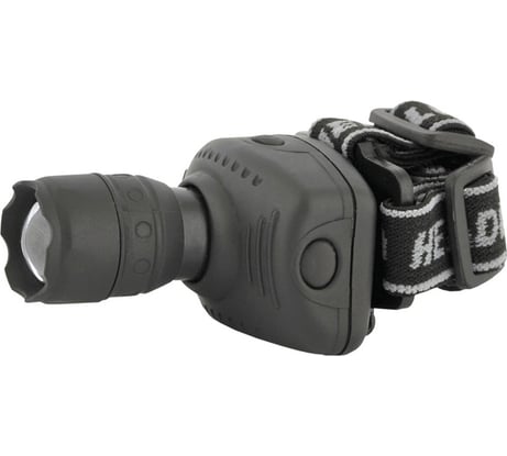 Налобный фонарь Ultraflash LED5354 серый, 1Вт LED, ZOOM, 3 режима, 3XR03, пластик, коробка 11549