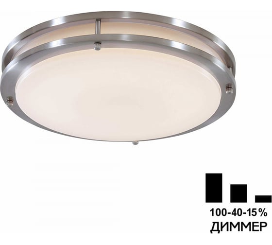 Светильник с диммером Citilux Бостон LED Матовый Хром CL709321N