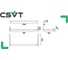 Светодиодный светильник для школьной доски CSVT VESTA SCHOOL-18 opal-sand-1223 IP40 4000К белый с кронштейнами ЦБ000018892 3