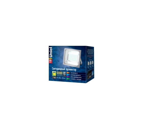 Светодиодный прожектор Uniel ULF-S04-100W/NW IP65 85-265В GREY 9036