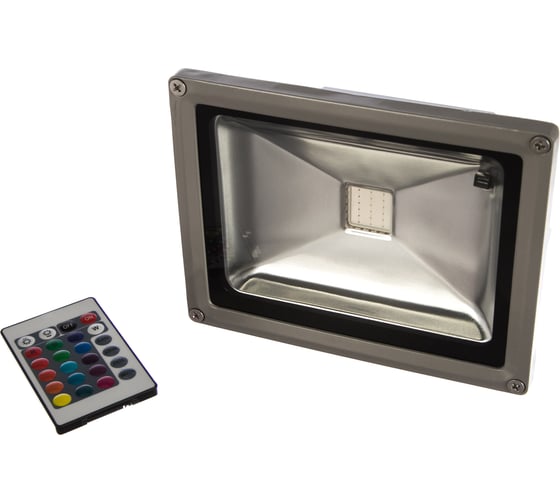 Светодиодный прожектор Uniel ULF-S01-20W/RGB/RC IP65 110-240В UL-00000782