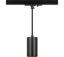 Трековый однофазный светильник ЭРА TR45 GU10 S BK подвесной 52100 мм под лампу MR16 черный Б0054182