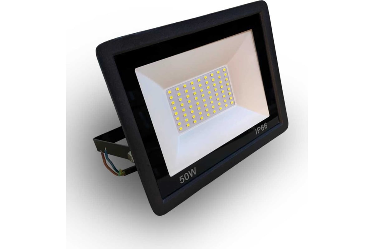 Светодиодный прожектор KRASO KSL, 50Вт 4250Лм 6000К, 205x160x30мм (PZL ...