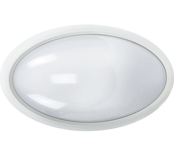 Влагозащищённый светильник LED 12Вт, IP54, 220В, овал Ultraflash LBF-0212 C01 12322 1