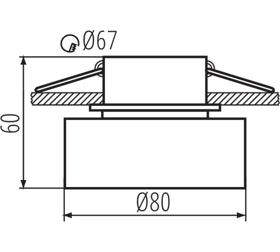 Светильник потолочный точечный KANLUX govik dso-b/g 29232