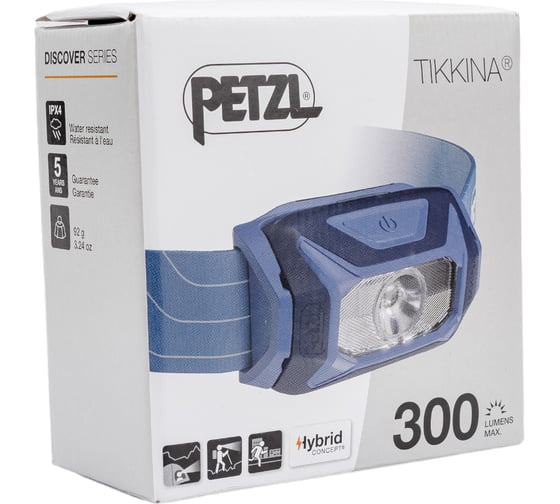 Налобный светодиодный фонарь Petzl Lamp Tikkina синий, 300 лм, 3 AAA E060AA01