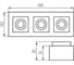 Накладной точечный светильник KANLUX квадратный stobi dlp 350-w 26835 2
